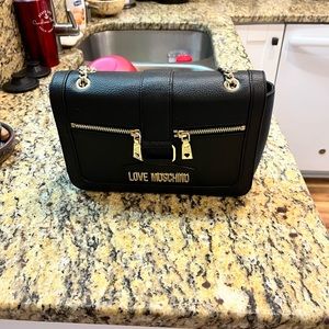 EUC Love Moschino Leather Handbag/Crossbody 6X12